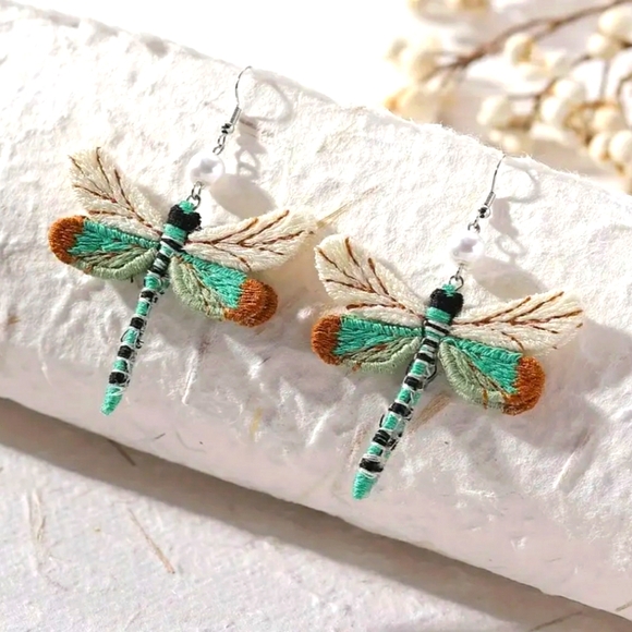 Jewelry - BOHO DRAGONFLY EARRINGS NWOT
